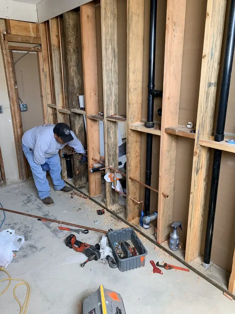Commercial rough-in plumbing for Gas Line Repair in Geiger Heights